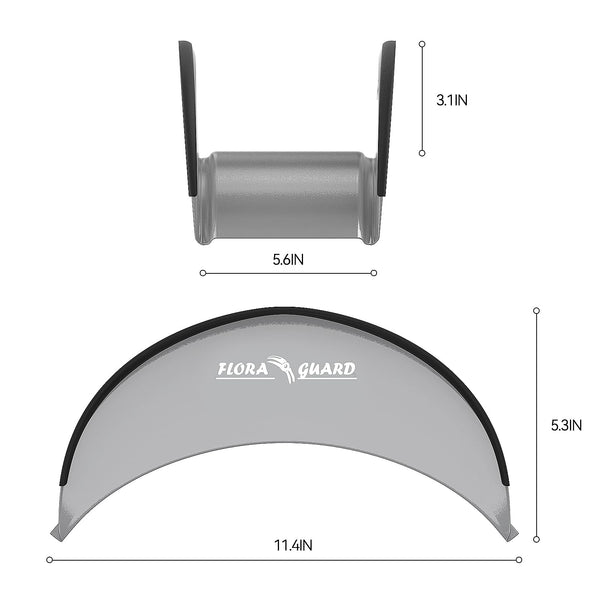 FLORA GUARD Garden Wall Mounted Hose Reel 20+2m, Heavy Duty Hose Reel Wall Mount, 9 Pattern Nozzle, Supplied with Nozzle, Fittings and Fixings