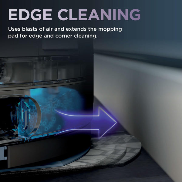 Shark PowerDetect 2-in-1 Robot Vacuum & Mop, NeverTouch Pro 60-Day Self Empty, Self-Refill and Self-Clean Robot Vacuum with 3D & LiDAR Navigation, NeverStuck Obstacle Bypass, WiFi/App White