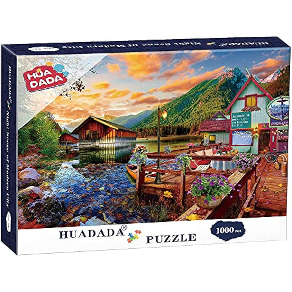 HUADADA Jigsaw Puzzles for Adults 1000 Puzzles for Adult 1000 Pieces Puzzle 1000 Pieces Jigsaw Puzzle（canoe lake）