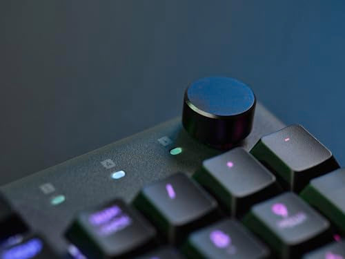 GXTrust 872 Xyra TKL Mechanical Keyboard Gasket Mount UK Layout, Hot Swappable Wired Gaming Creamy Keyboard 80%, RGB Backlit with Software, Custom Soft Feel Pre-lubed 5-pin Leobog Linear 60M Switches