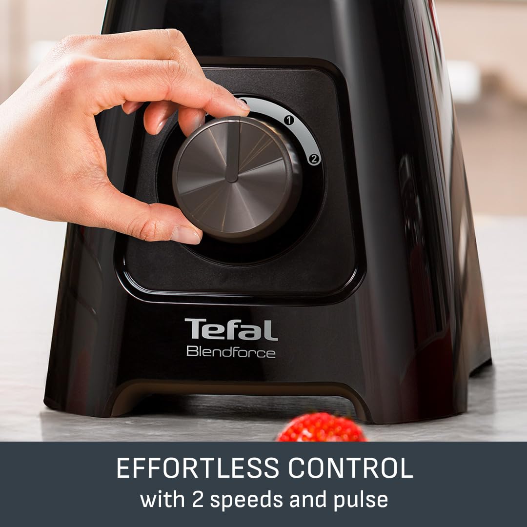 Tefal Blend Up Powerful Mini Blender, Quiet Mode, 8 Auto Programmes, Auto Cleaning Programme, 2 Durable Bottles 0.7L & 0.4L, Smoothies, Protein Shakes, Cocktails, Ice Crush, Hummus, 6 Blades BL19H4G0