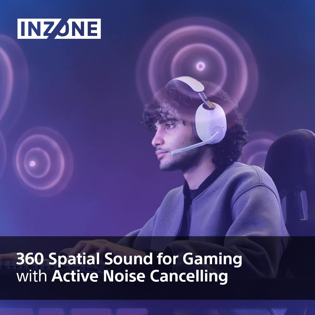 Sony INZONE H3 Wired Gaming Headset – PC/PS5, 360 Spatial Sound for Gaming, Lightweight 299g Design, Flip-to-Mute Boom Microphone, USB Audio Box for Custom EQ – Black