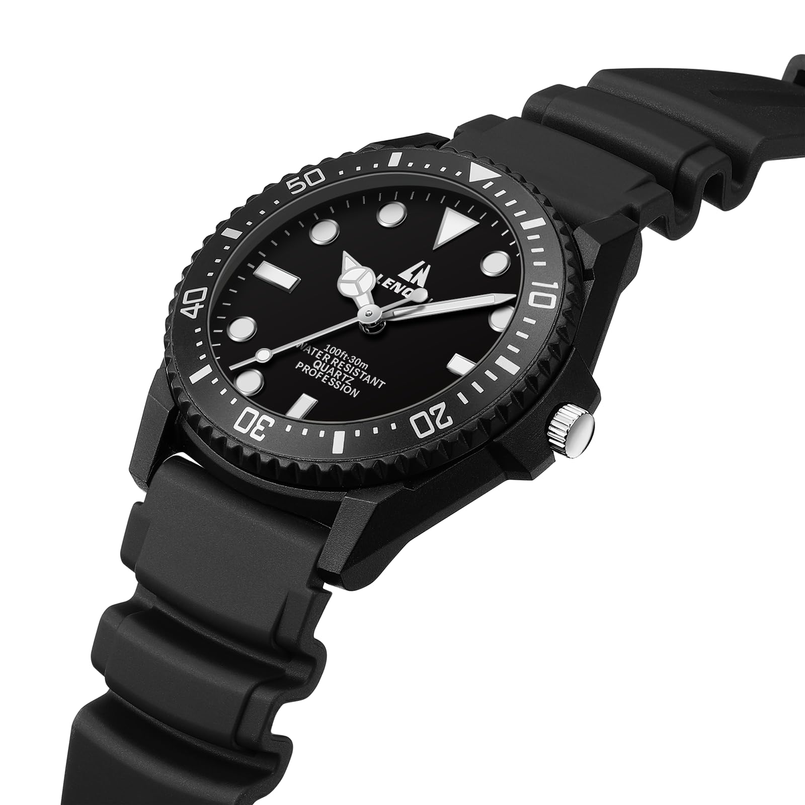 LN LENQIN Mens Watches Stainless Steel Watches Men Waterproof Analog Quartz Watch Men's Wrist Watches with Date Fashion Casual Man Watch