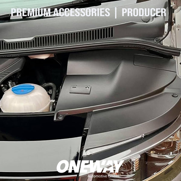 Oneway Battery & Head light cover compatible with Volkswagen Transporter T5.1 2010-2015 - Matt black