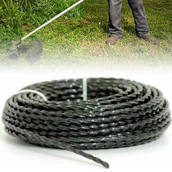 Riegolux 107677 Nylon Helicoidal Trimmer Thread, Black, 3.3 mm x 100 m