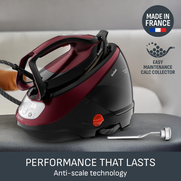 Tefal ProExpress Protect Steam Generator Iron, 7.5-Bar High Pressure, 560g/min Steam Boost, 135g/min Steam Output, No-Setting Technology, Anti-Drip Protection, 1.8 Litre, Blue & White,GV9224