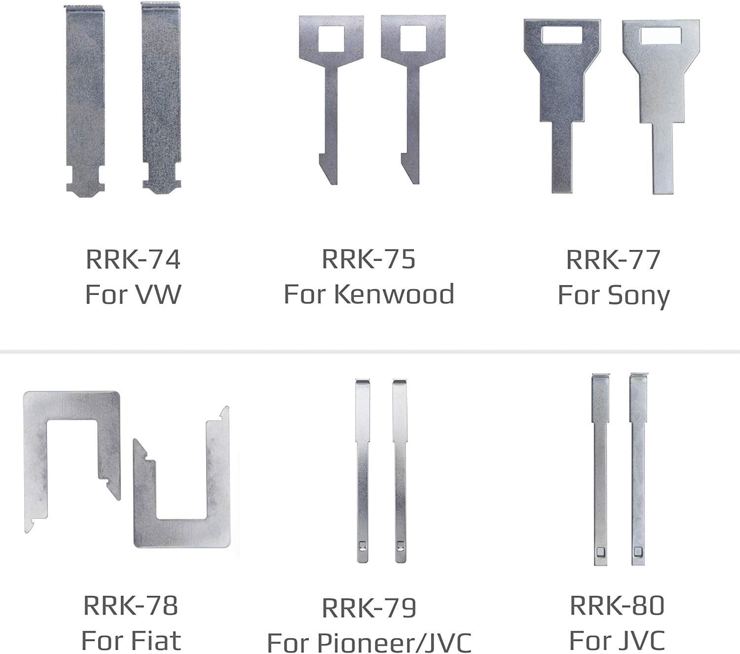 38 Pcs Car Radio Release Keys Set by Keple | Vehicle Panel Stereo Removal Trim Tool Kit for Audio GPS CD Player Radio Head Unit Navigation Installation Disassembly | Pack of 38