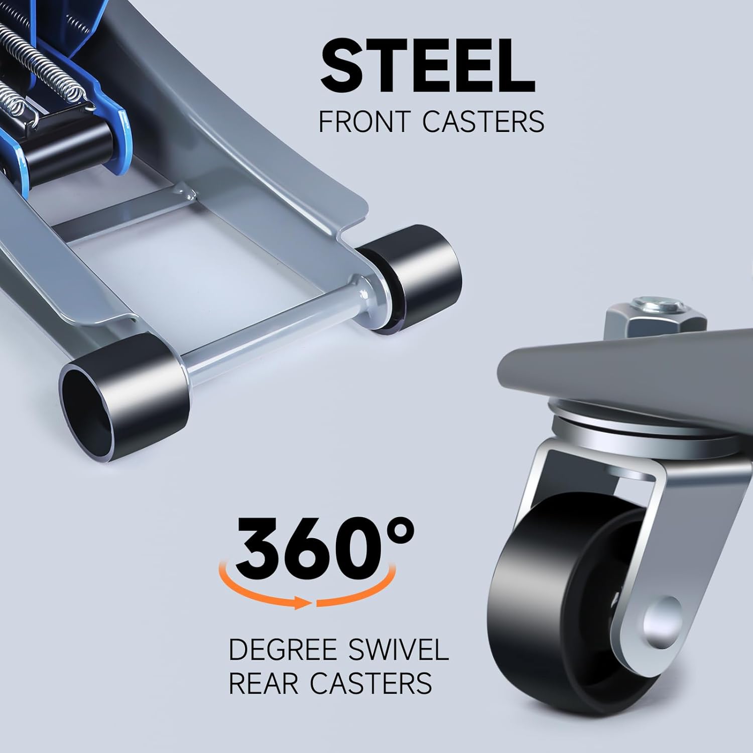 LARBANKE 3 Ton Low-profile Hydraulic Car Floor Jack,Built with Durable Aluminum and Steel,Floor Jack with Dual Pump System for Fast Lifting,6600Lbs Capacity,Lifting Range:3.15-18.31"