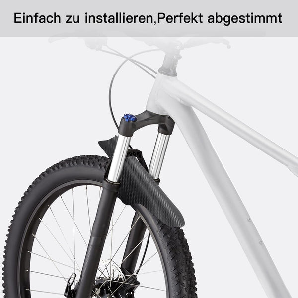 NICEDACK Mudguards Mountain Bike, 2 Pieces Mudguard Fit 20-29 Inch MTB Mudguard Front and Rear Compatible Bicycle Splash Guard