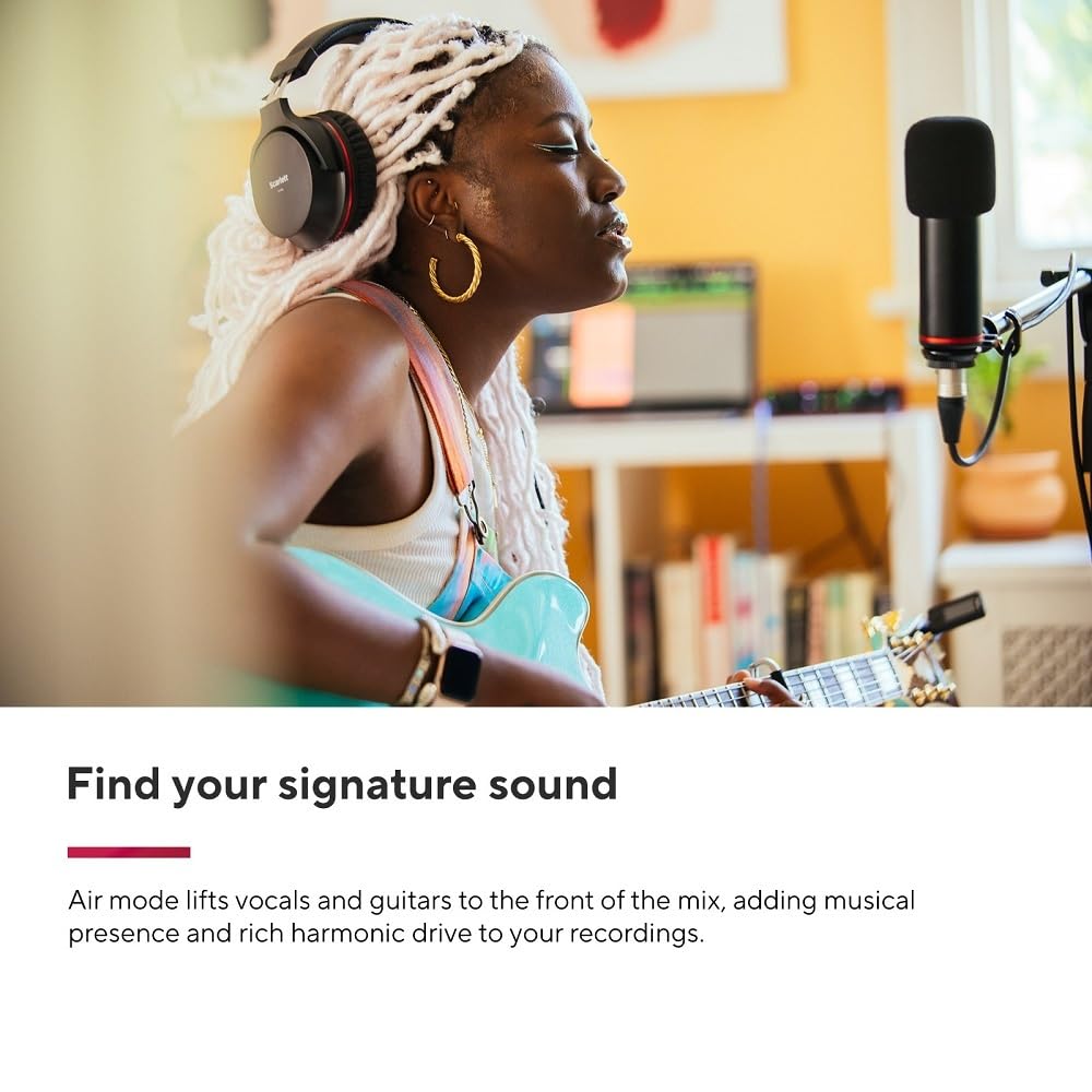 Focusrite Scarlett 2i2 4th Gen USB Audio Interface for Recording, Songwriting, Streaming and Podcasting — High-Fidelity, Studio Quality Recording, and All the Software You Need to Record