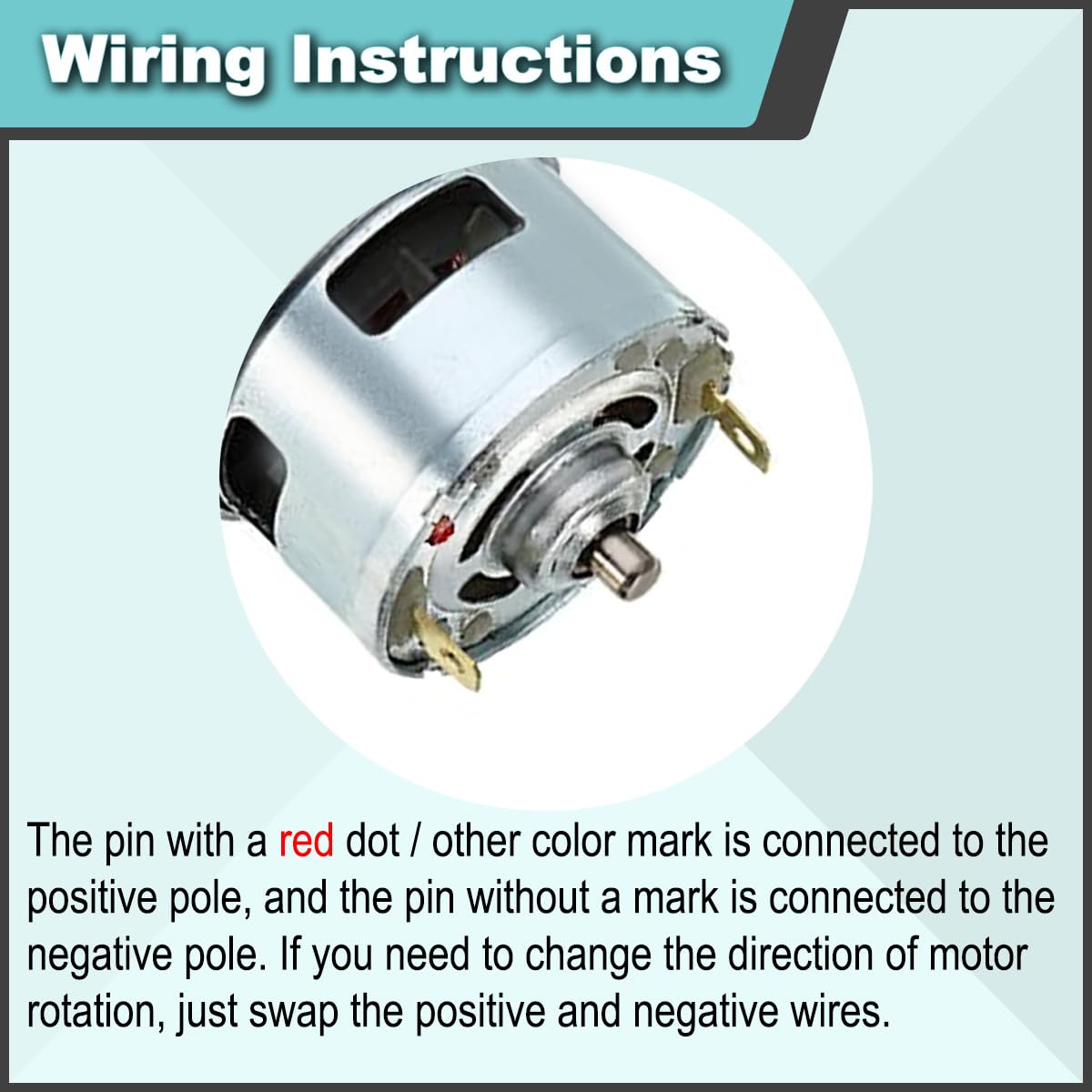 2 Pcs 545 Micro Motor DC 3.7-7.4 V 23500 RPM Long Shaft High Torque Gear RC Power Wheel Mini/Small Motor with Spring Wire, for RC Toy Car/Robot/Mini Fan/Electric Drill/UAV/DIY/Test