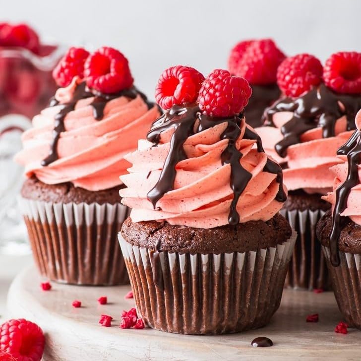 Freeze Dried Raspberry Powder 250g - Finely Milled Fruit Powder - 100% Pure and Natural, No Added Sugar or Preservatives Dehydrated Ground Raspberries for Baking, Smoothies, Desserts, Icing, Frosting