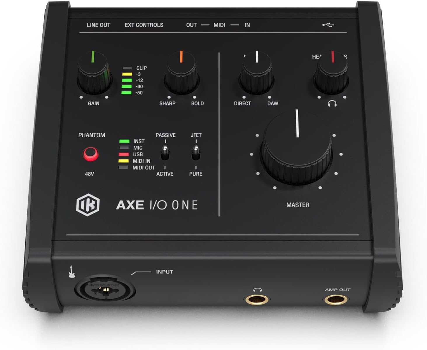 IK Multimedia - Portable Guitar Studio Bundle, Includes a pair of iLoud Micro Monitors, an AXE I/O ONE + downloads of AmpliTube 5 + TONEX + MODO BASS 2 + MODO DRUM 1.5