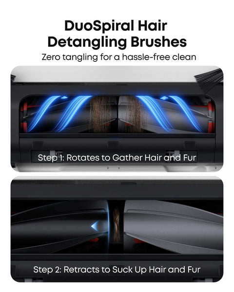 eufy E25 Omni Robot Vacuum Cleaner with Mop, HydroJet System, 20,000 Pa Turbo Powerful Suction, Zero Tangling, Corner-to-Edge Deep Cleaning and Mop Lifting, with Auto All-In-One Station