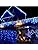Icicle Christmas Fairy Lights Waterproof Outdoor/Indoor use. Blue 800 LED 20M Wide 160 Drops Plus a Massive 10M Lead Cable, 8 Modes, Low Safe Voltage White Cable (Blue, 800LED 21M)