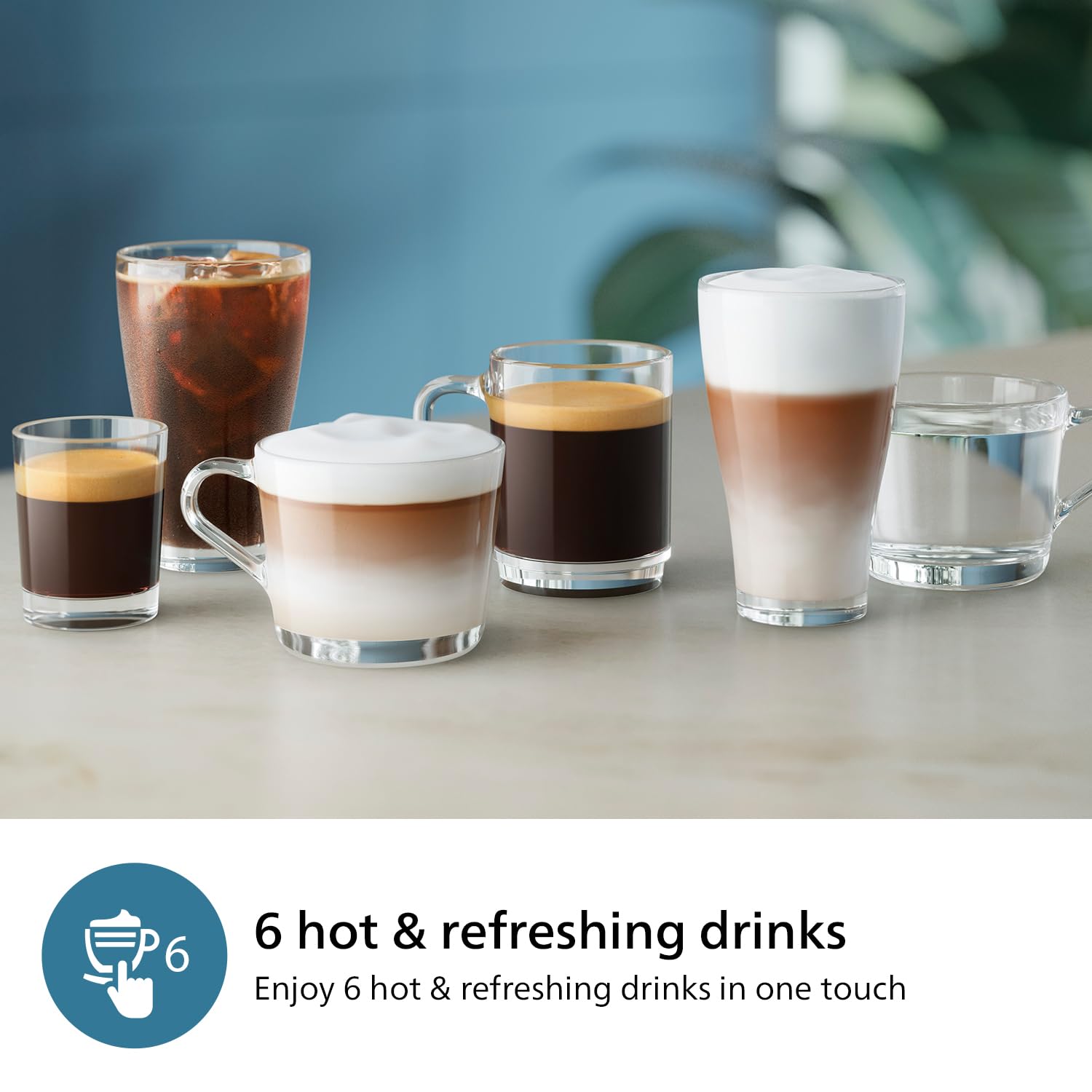 Philips 2200 Series Fully Automatic Espresso Machine - 2 Coffees, Touch Display, Classic Milk Frother, Ceramic Grinder, Matte Black (EP2220/10)