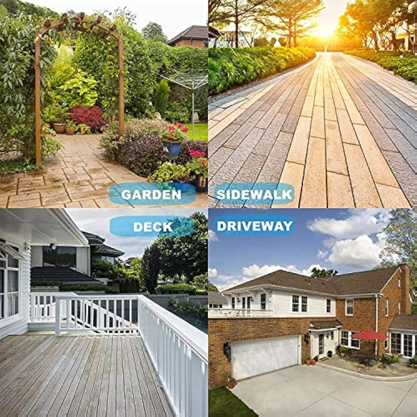 20" Pressure Washer Surface Cleaner with 4 Wheels, Stainless Steel Housing & 1/4" Quick Connector, Power Washer Attachment with 2 Extension Wands, 2 Replacement Nozzles, 4000 PSI (20inch)