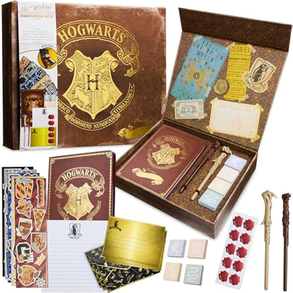 Harry Potter Gifts, Stationery Set with Notebook, Wand Pen, Letter Writing Set with Envelopes and Stickers