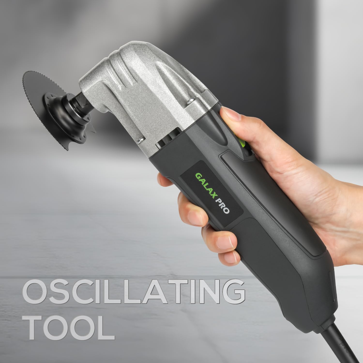 GALAX PRO Oscillating Tool, 400W Multifunction Tool,6 Variable Speed - Oscillating Vibration Angle 4 Degrees,Quick Change System with 30 PCS Accessories for Cutting, Sanding and Grinding