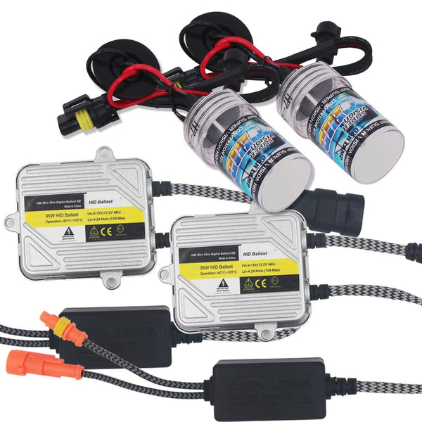 HSUN HID Conversion Kit,With Reliable Ballast Fit Car Factory Headlight,6000K Xenon White (H1)
