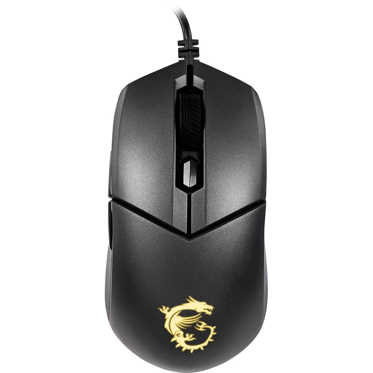 MSI CLUTCH GM51 LIGHTWEIGHT Gaming Mouse - 26000 DPI Optical Sensor, Elite 0.125ms Latency, 60M+ Click OMRON Switches, 6-Buttons, FriXionFree Cable, RGB Diamond LightGrips, 75g - Wired