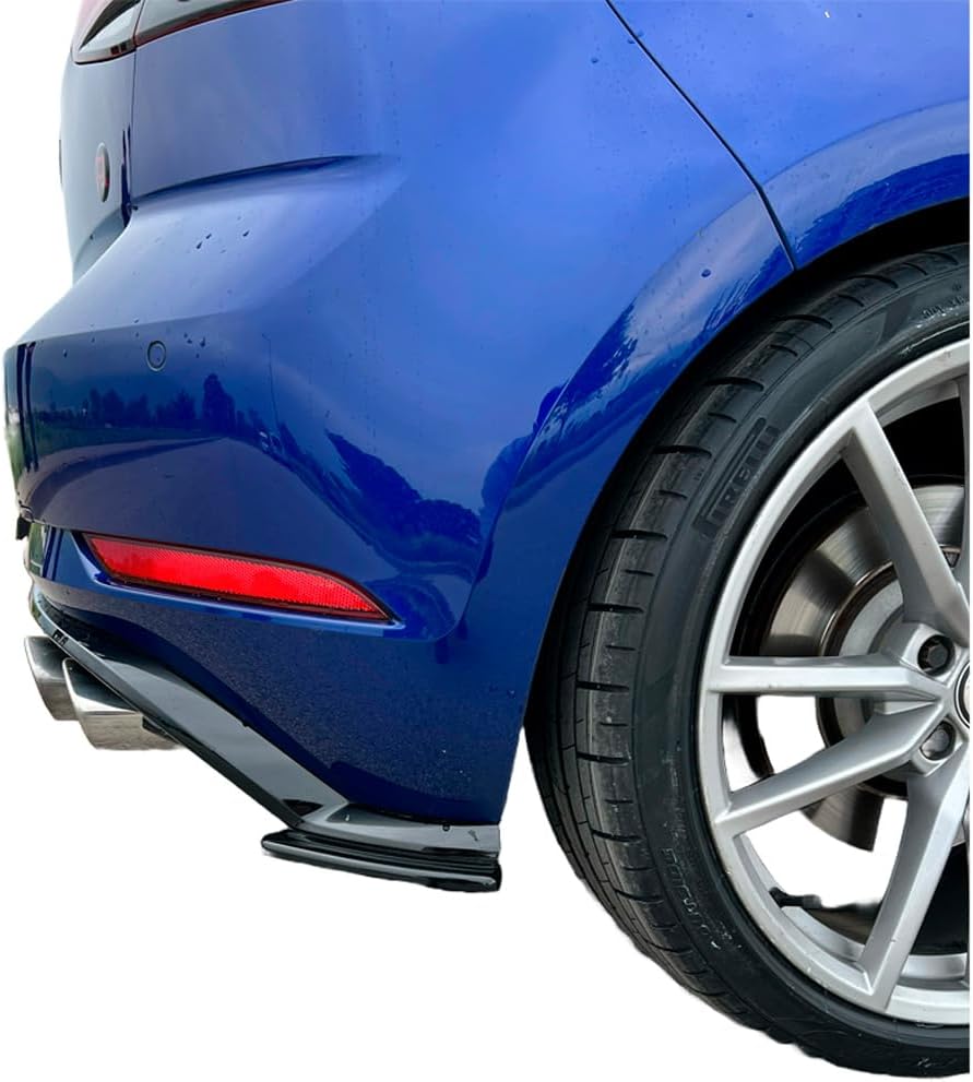 Oneway Rear Side Diffusors compatible with Volkswagen Golf VII (7.5) HB R 2017-2020 - Gloss black