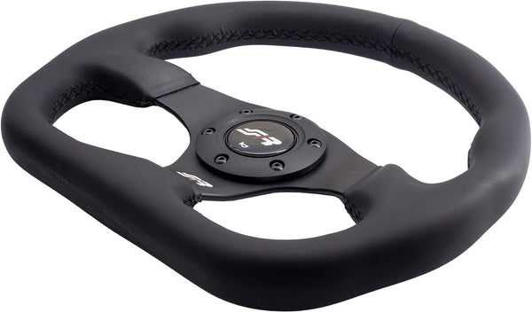 Simoni Racing Universal Steering Wheel 'Need for Speed' - Black Ecoleather - Diameter 330mm