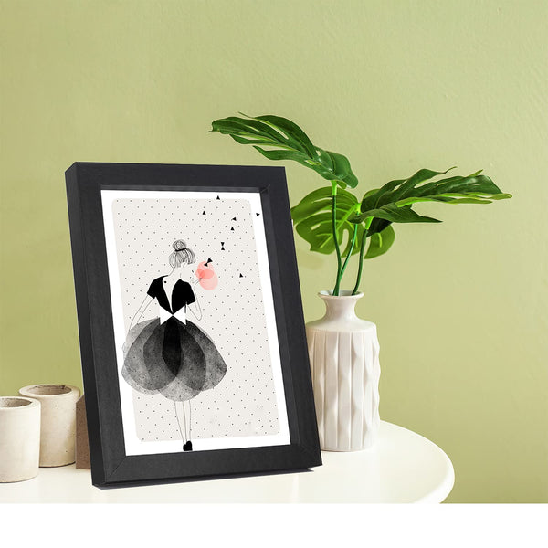 Black 50x70cm Boxed Picture Frames Set of 3 with Mounts for 40x60cm, 70x50cm poster frame with Acid Free mount for 40x60cm photo (Black 3Pack)