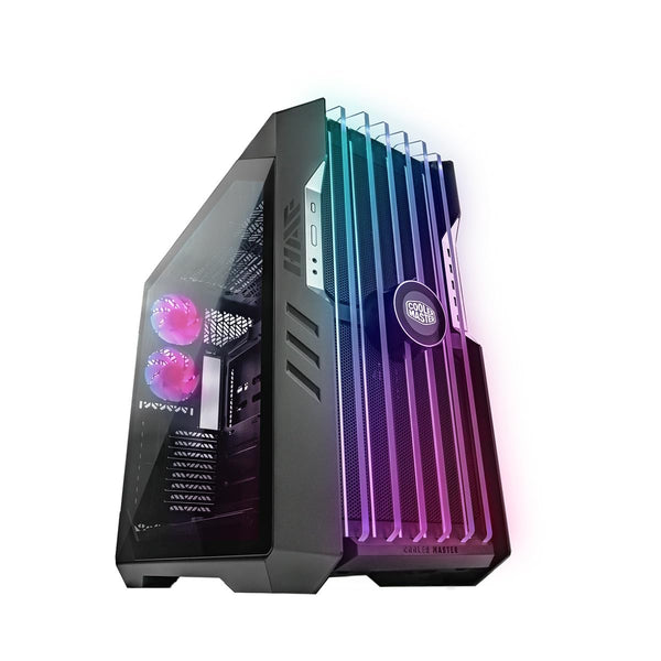 Cooler Master HAF 700 PC Case - Full-Tower, E-ATX Compatible, 5 x Pre-Installed Fans, Rotatable Radiator Bracket, TG Side Panel, Tool-Free Design, ARGB Controller Included