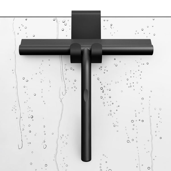 ecooe Silicone Shower Squeegee Shower Screen Wiper with Stainless Steel Core, Squeegee Shower Cleaner with Hook, Shower Scraper for Bathroom Mirror