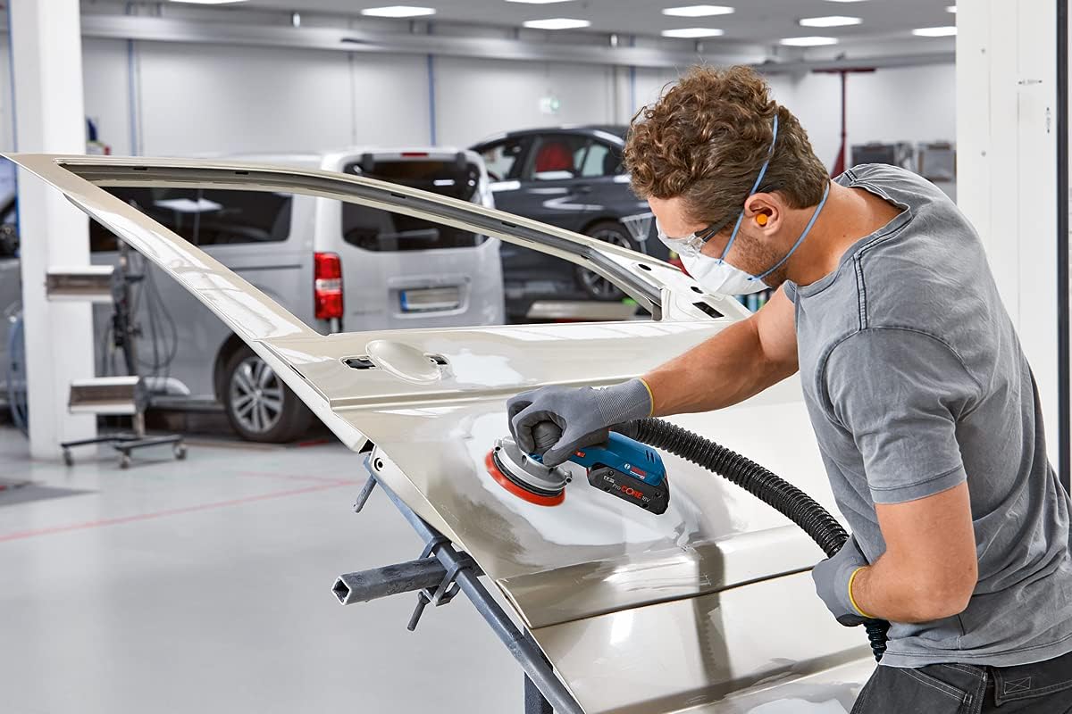 Bosch Professional 18V System Cordless Random Orbit Sander GEX 18V-125 (incl. sanding disc (125 mm), 1x sanding paper, dust bag, without battery/charger)