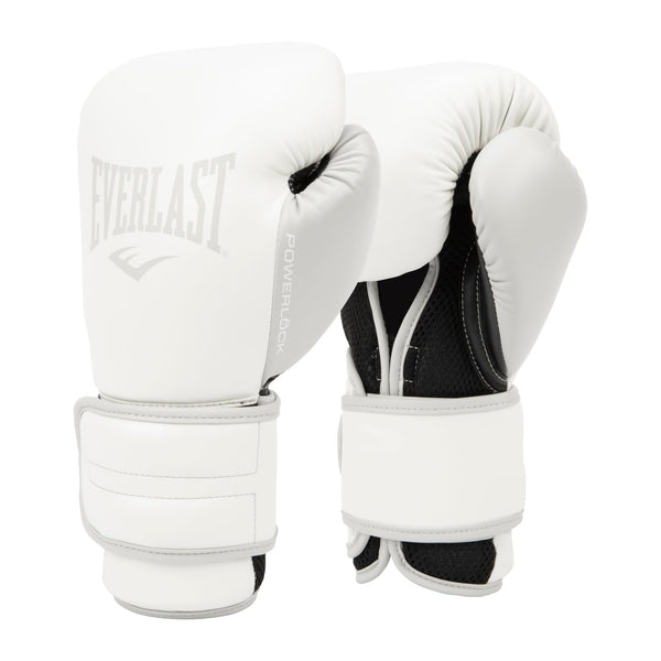 EVERLAST Powerlock 2R Training Gloves - White - 12oz