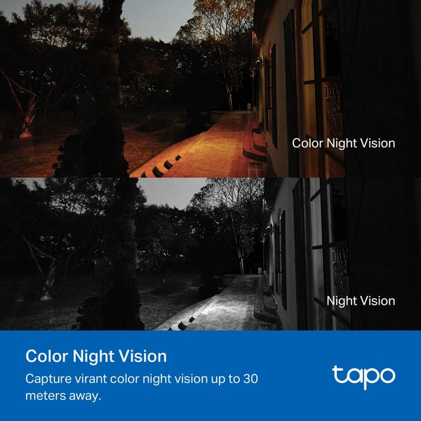 Tapo TC82 KIT 2K 3MP Battery Solar Security Camera Outdoor, Maintenance-free, Colour Night Vision, Outdoor Camera No Monthly Fee, Smart Person Detection, IP65, Works with Alexa & Google