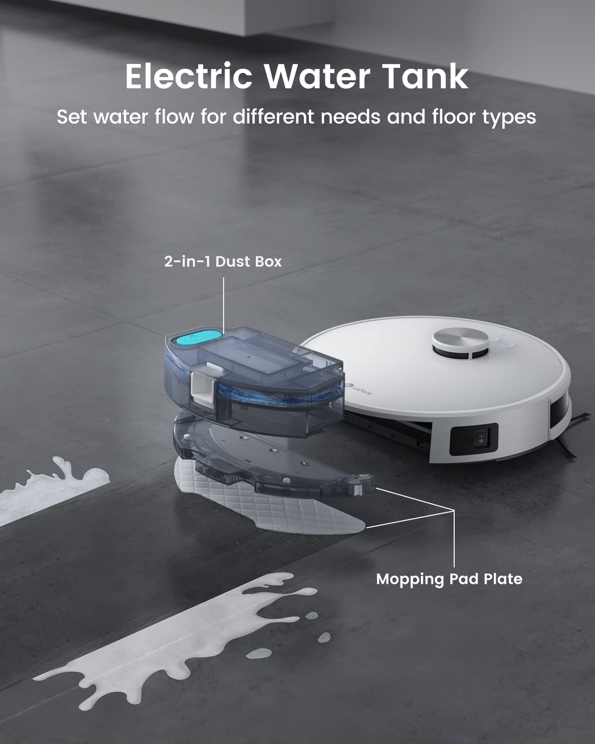 Lefant M210 Robot Vacuum Cleaner, 2200Pa Strong Suction, 7.8cm Thin 28cm DIA, Automatic Self-Charging Small Robotic Vacuums, Wi-Fi/App/Alexa Control, Ideal for Pet Hair Hard Floor and Carpet