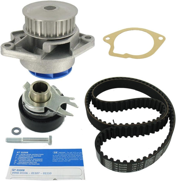 SKF VKMC 01107 Timing belt and water pump kit, Black