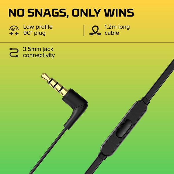 HyperX Cloud Earbuds II - Wired Gaming Earbuds 14mm Driver Built-in Microphone | 4 Ear Plug Sizes | 3.5mm Connector | Hard Case | PC, Console & Mobile Compatibility | Red