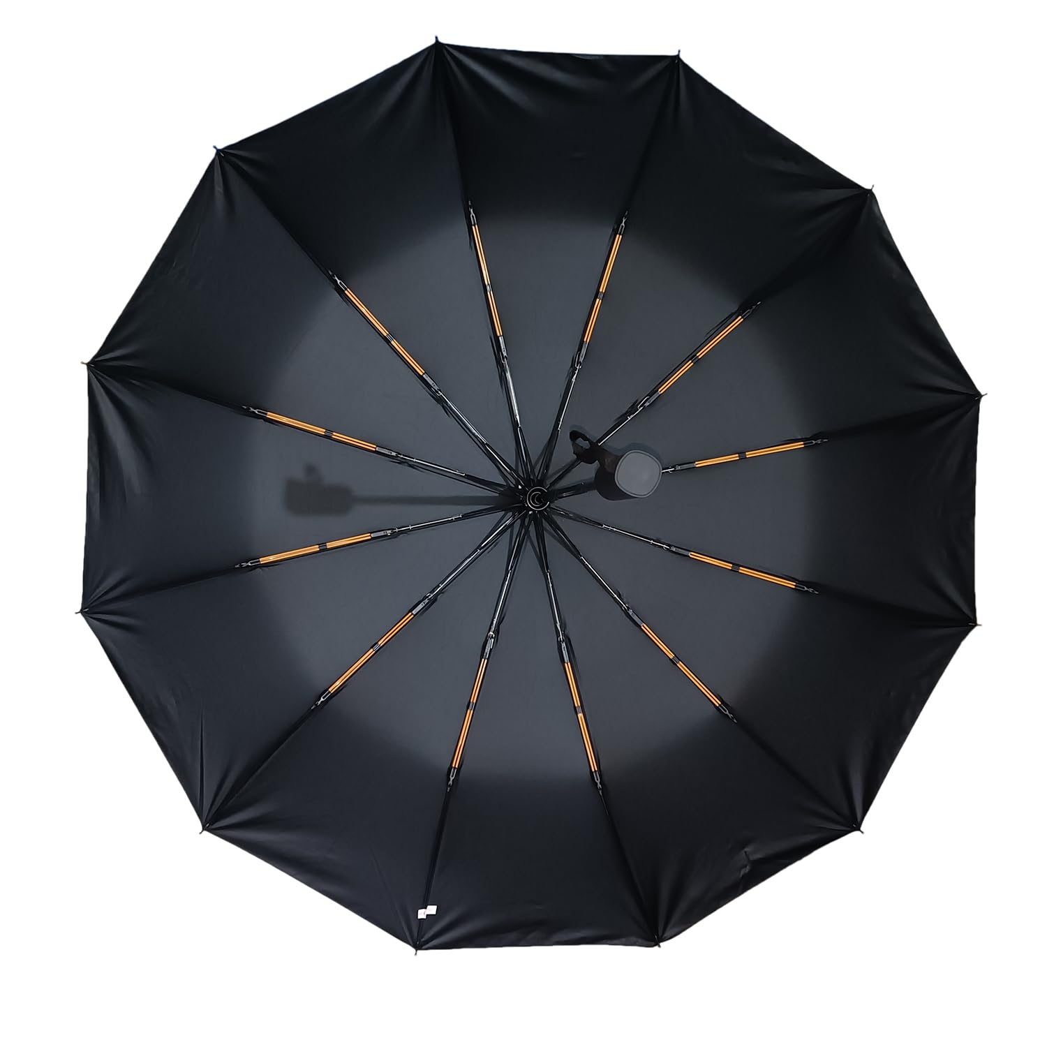 Maibar Umbrella Windproof Strong 24 Ribs Compact Umbrellas Sun UV Protection spf 50 Folding Travel Large Auto Open Close Umbrellas Umbrella (Black)