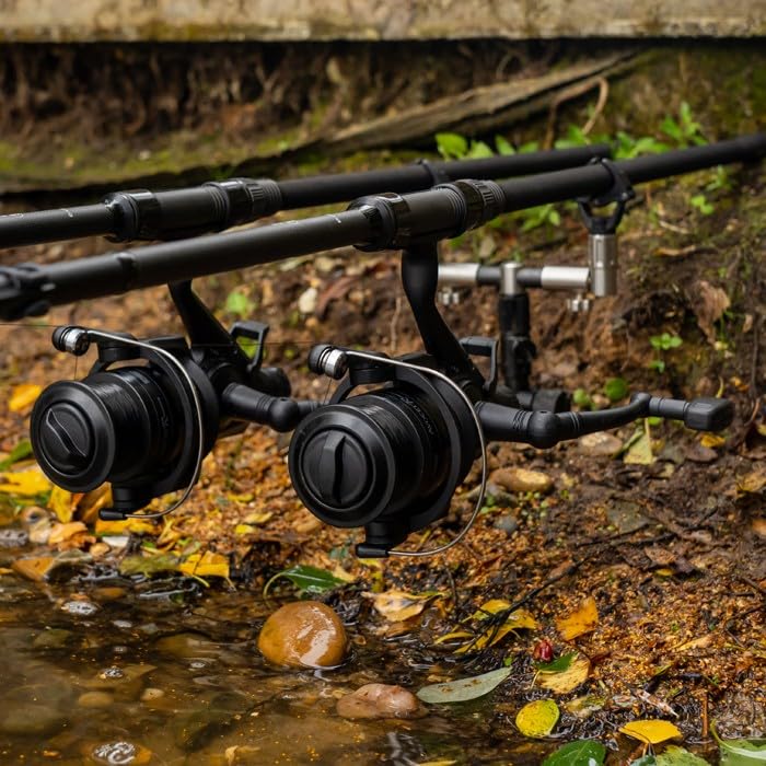 Mitchell Avocet Black Edition Carp and Catfish Reel - Supplied Pre-spooled With Fishing Line