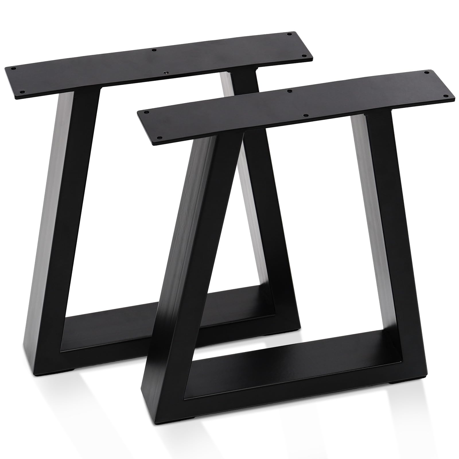 INMOZATA Table Legs Set of 2, Heavy Duty Industrial Trapezoid DIY Furniture Legs Coffee Table Legs with Screws for DIY Table Desk Breakfast Bar Stand Bench (W70cm X H90cm)