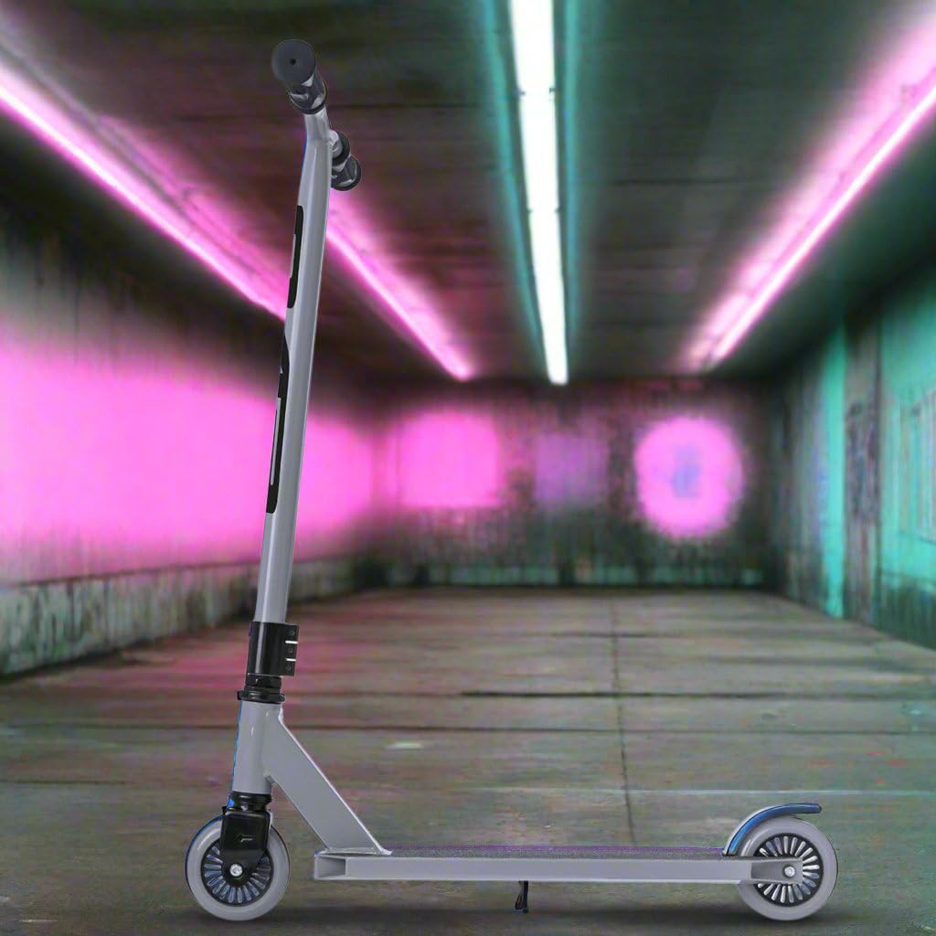 EVO Viper Stunt Scooter for Kids and Teens | Freestyle Trick Scooter with 360? Spin, TPR Handle Grips, Triple Bolt Clamp | Pro, Intermediate &