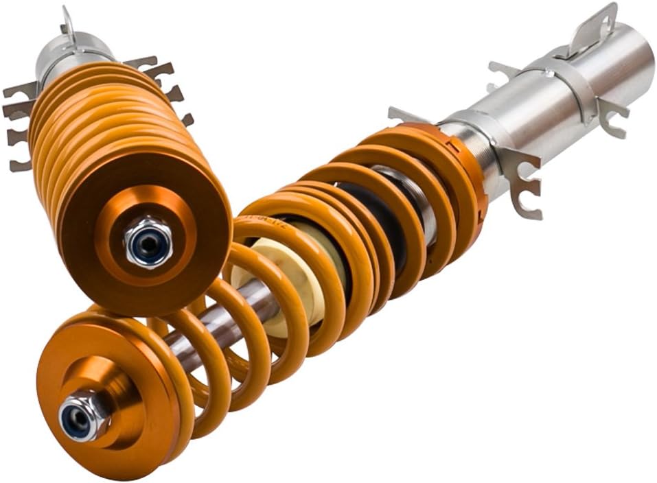 maXpeedingrods Coilovers Lowering Suspension Kits for VW for Golf4/for Seat Leon 1M1/ for VW New Beetle 9C1, 1C1 (Golden)
