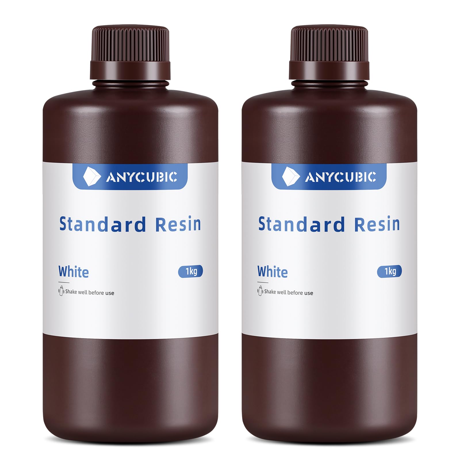 ANYCUBIC Standard 3D Printer Resin, LCD UV 405nm Rapid Photopolymer 3D Resin for 6K/8K/12K/14K LCD 3D Printers(1000g, Grey)