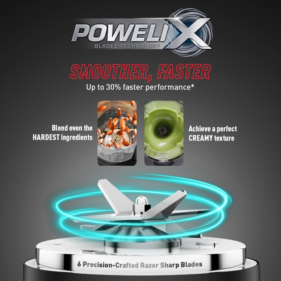 Tefal Blender & Soup Maker Perfectmix Cook, 2L, 10 Auto Programs, Smoothie Maker, Removable Blades, Cleaning Program & Brush, Glass Jug, Tamper, Hot & Cold Kitchen Blender, Cooking, BL83SD65