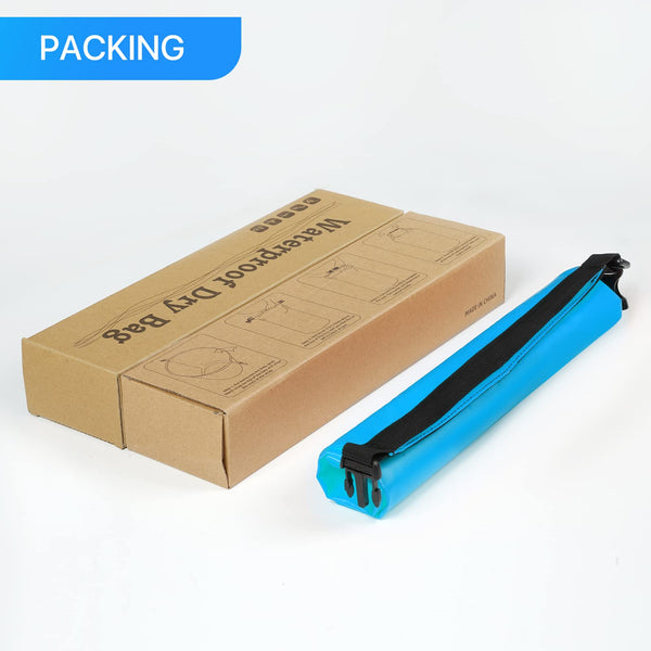 Bojury Waterproof Dry Bag Backpack 30L with Mesh Pocket Adjustable Strap - Roll Top Portable Dry Sack for Kayaking Boat Tour Canoe Swimming Snow Boarding-Blue Fishing Rafting