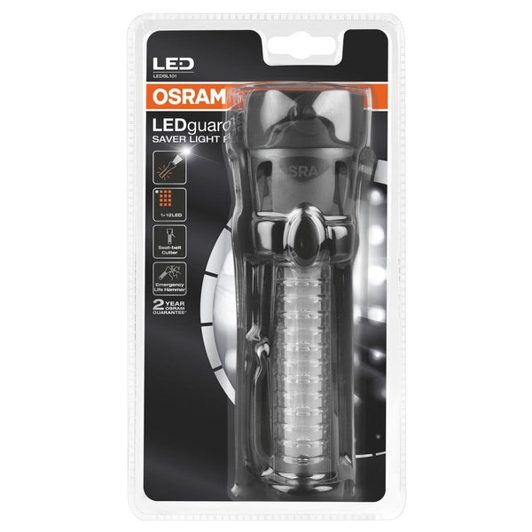 OSRAM LEDSL102 Ledguardian Road Flare Sign V16 Emergency Light for Cars, Breakdown Light, Car Emergency Beacon, Round Safety Warning Light for Vehicles and Motorcycles