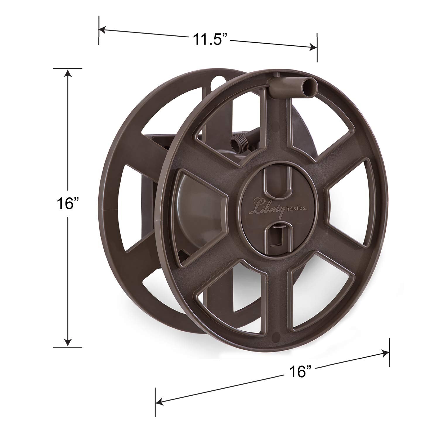 Liberty Basics 510 Wall Mount Hose Reel, Bronze
