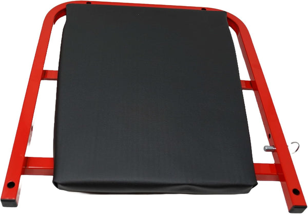 2-in-1 Folding Car Creeper and Seat, 36Inch Padded Mechanics Creeper Stool with 6 Rotatable Wheels, Rolling Garage Work Crawler Board Bench, Maximum Load 150 KG (Red, 36 Inch)