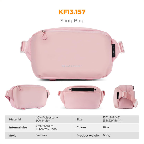 K&F Concept Camera Sling Bag, Camera Bag for DSLR and Lenses, Single Shoulder Camera Case Crossbody Bag with Tripod Holder for SLR Canon Sony Nikon Drone