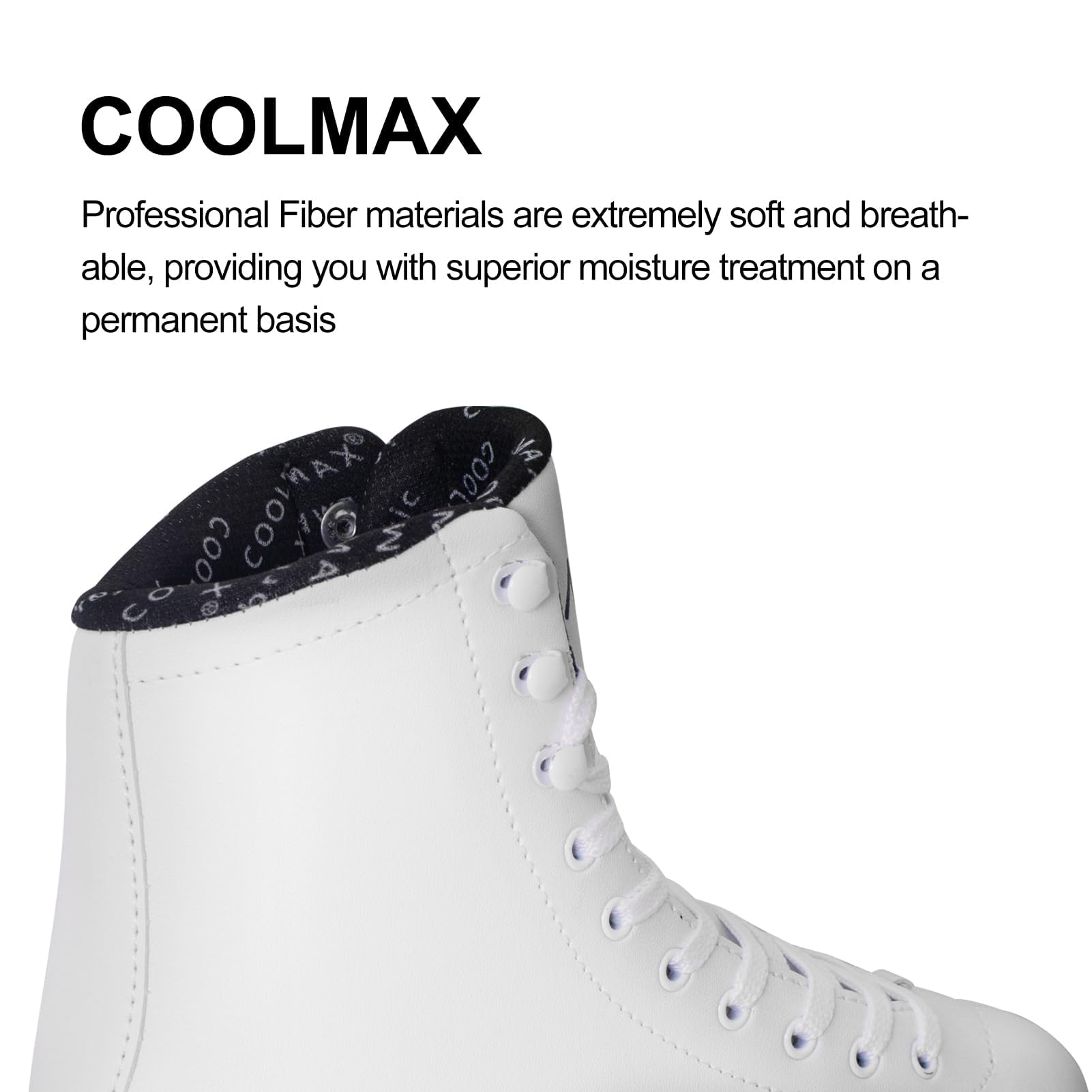 Nattork Figure Skates Excellence Stainless Steel Blades Ice Figure Skating with Enhanced Support Strength Performance and Ultimate Comfort for Youth and Adult