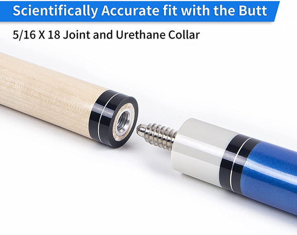 Horse Pool Cue Sticks Set of 4, 58 Inch Billiard Cue Pool Cue Sticks, 13 mm Tips for Billiard Table Sport